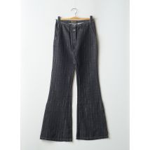 TEDDY SMITH - Pantalon flare bleu en polyester - Femme - Taille W29 - Modz