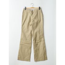 TEDDY SMITH - Pantalon flare beige en coton - Femme - Taille W27 - Modz