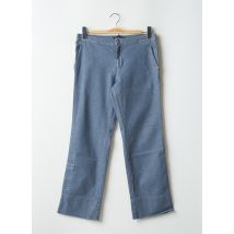 TEDDY SMITH - Pantalon droit bleu en coton - Femme - Taille W32 - Modz