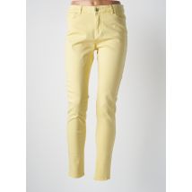 VERO MODA - Pantalon slim jaune en coton - Femme - Taille 40 - Modz