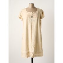 ELISA CAVALETTI - Robe mi-longue beige en viscose - Femme - Taille 46 - Modz