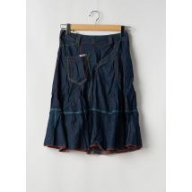FIRETRAP - Jupe mi-longue bleu en coton - Femme - Taille W25 - Modz