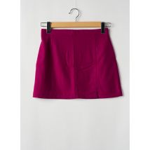 TIM BARGEOT - Jupe courte violet en laine - Femme - Taille 38 - Modz