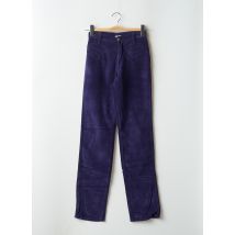 CASAGRANDE - Pantalon droit violet en coton - Femme - Taille W28 - Modz