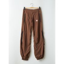 KANA BEACH - Pantalon cargo marron en polyester - Femme - Taille 34 - Modz