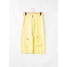 SCHOOL RAG - Pantacourt jaune en lin - Femme - Taille W28 - Modz