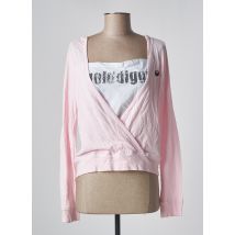 GOLDDIGGA - Top rose en coton - Femme - Taille 40 - Modz