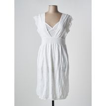 HEL-S - Robe mi-longue blanc en coton - Femme - Taille 44 - Modz