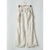 CHILLI PEPPER - Pantalon droit beige en ramie - Femme - Taille 36 - Modz