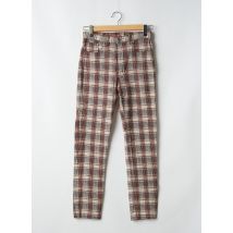 BONAVENTURE - Pantalon slim marron en coton - Femme - Taille W33 - Modz