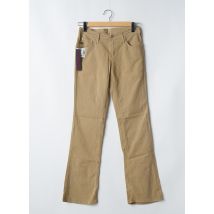 CIMARRON - Pantalon droit beige en coton - Femme - Taille TU - Modz