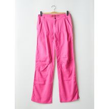 MAGGIE - Pantalon droit rose en coton - Femme - Taille W29 - Modz