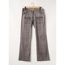 SESSUN - Pantalon droit gris en coton - Femme - Taille 42 - Modz