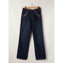 TWO ANGLE - Jeans coupe droite bleu en coton - Femme - Taille 36 - Modz