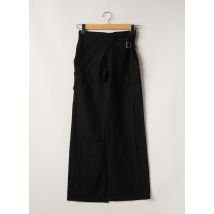 2 TWO - Pantalon droit noir en coton - Femme - Taille 34 - Modz