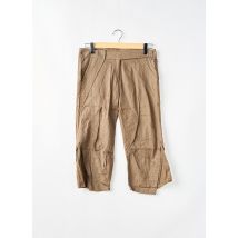 2 TWO - Pantacourt marron en coton - Femme - Taille 42 - Modz