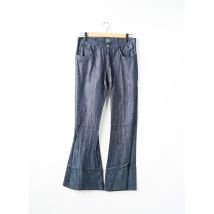 BE YOU K - Pantalon droit bleu en coton - Femme - Taille 42 - Modz