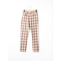 BONAVENTURE - Pantalon slim marron en coton - Femme - Taille W32 - Modz