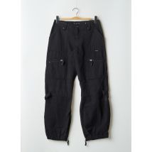 PHARD - Pantalon cargo noir en coton - Femme - Taille 38 - Modz