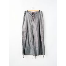 LA BRIGADA INTERNACIONAL - Pantalon cargo gris en coton - Femme - Taille 42 - Modz
