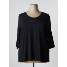 LEBEK - T-shirt noir en viscose - Femme - Taille 40 - Modz