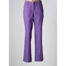LEBEK - Jeans coupe droite violet en coton - Femme - Taille 44 - Modz