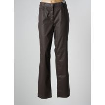 GARDEUR - Pantalon droit marron en coton - Femme - Taille 46 - Modz