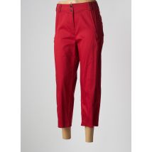 PAUSE CAFE - Pantacourt rouge en coton - Femme - Taille 48 - Modz