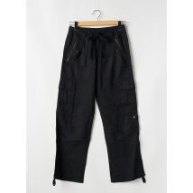 KANA BEACH - Pantalon droit noir en chanvre - Femme - Taille 34 - Modz