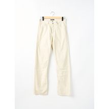 TEDDY SMITH - Pantalon droit beige en coton - Homme - Taille W36 - Modz