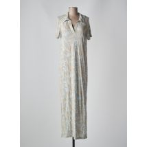 CREAM - Robe longue bleu en lin - Femme - Taille 40 - Modz