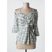 VENTI6 - Blouse vert en coton - Femme - Taille TU - Modz