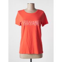 ICHI - T-shirt orange en coton - Femme - Taille 34 - Modz