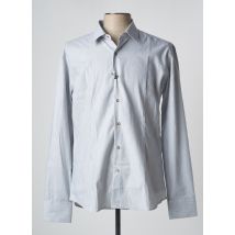 P.LANGELLA - Chemise manches longues gris en coton - Homme - Taille XXL - Modz