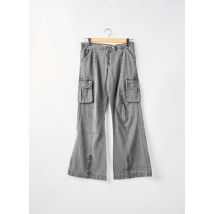 BLEND - Pantalon cargo gris en coton - Femme - Taille 40 - Modz