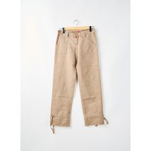 BE YOU K - Pantalon droit marron en coton - Femme - Taille 34 - Modz