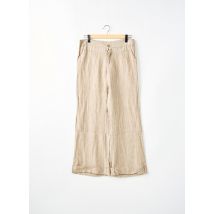 CHILLI PEPPER - Pantalon large beige en lin - Femme - Taille 40 - Modz