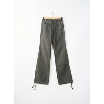 NAVY LOÏS - Pantalon droit gris en coton - Femme - Taille W25 - Modz