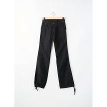 NAVY LOÏS - Pantalon droit noir en coton - Femme - Taille W26 - Modz