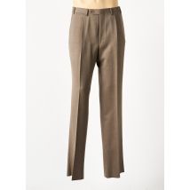 CANALI - Pantalon droit marron clair en laine vierge - Homme - Taille 42 - Modz