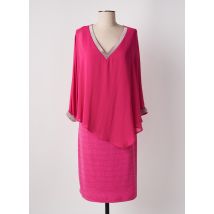 FRANK LYMAN - Robe mi-longue rose en polyester - Femme - Taille 40 - Modz