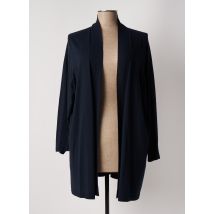 PERSONA - Gilet manches longues bleu en viscose - Femme - Taille 40 - Modz