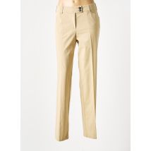 ZAFFIRI - Pantalon droit beige en coton - Femme - Taille 42 - Modz