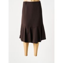 NIKI PARIS - Jupe mi-longue marron en polyester - Femme - Taille 48 - Modz