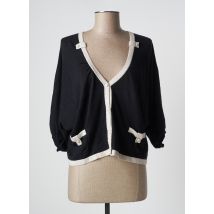 LEWINGER - Gilet manches longues bleu en coton - Femme - Taille 40 - Modz