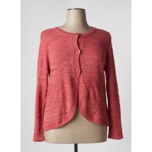 GRIFFON - Gilet manches longues rose en acrylique - Femme - Taille 48 - Modz