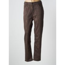 FRED SABATIER - Jeans coupe droite marron en coton - Femme - Taille 46 - Modz