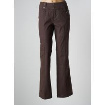 MAT DE MISAINE - Pantalon droit marron en coton - Femme - Taille 46 - Modz