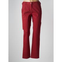 SAINT JAMES - Pantalon droit rouge en coton - Femme - Taille 40 - Modz
