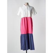 COMPAÑIA FANTASTICA - Robe longue rose en coton - Femme - Taille 36 - Modz